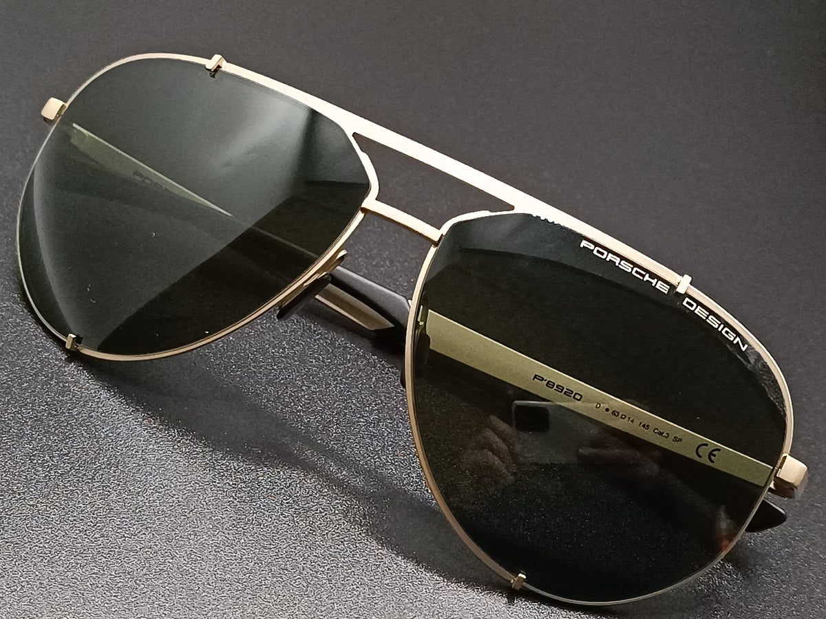 Lunettes De Soleil Porsche Design P8920 – Style Homme, Cadre Palladium Noir, Verres Gris Foncé